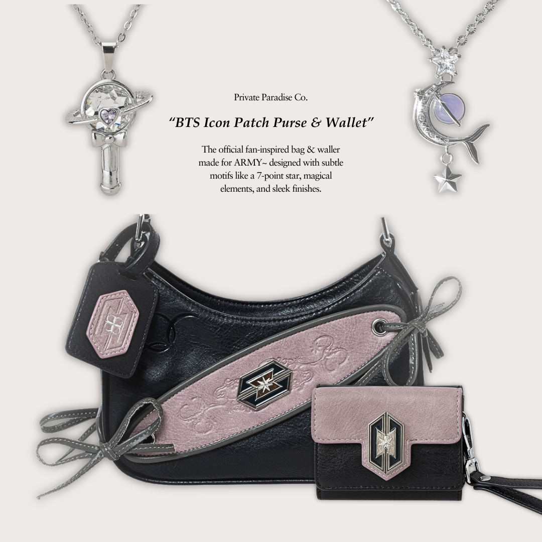 BTS Icon-Patch Purse – Private Paradise Co.