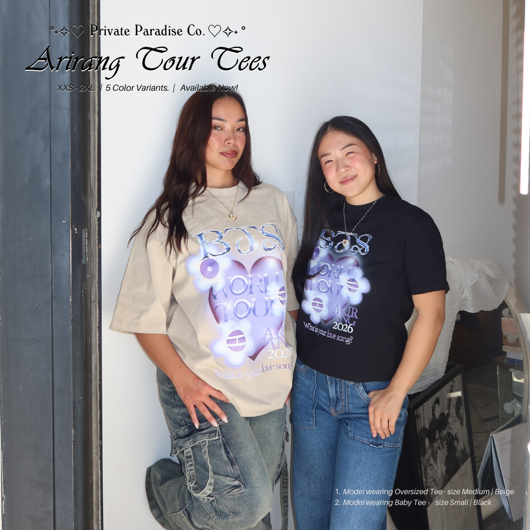 Arirang Tour Oversized Tee – Private Paradise Co.