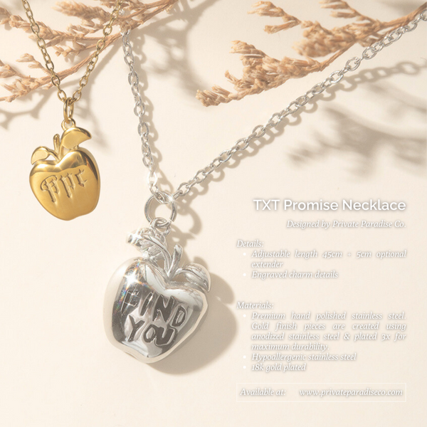 TXT Promise Necklace – Private Paradise Co. TXT Promise Necklace – Private Paradise Co.