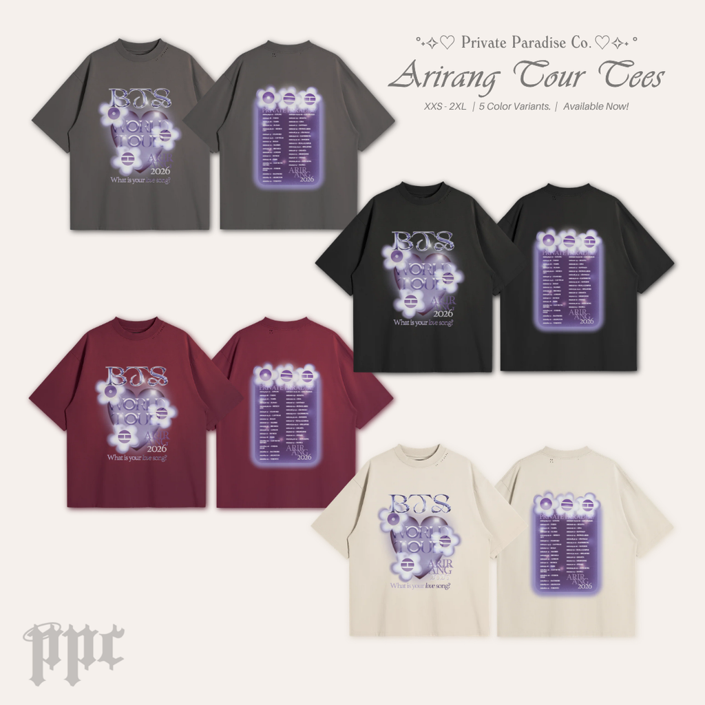 Arirang Tour Oversized Tee – Private Paradise Co.