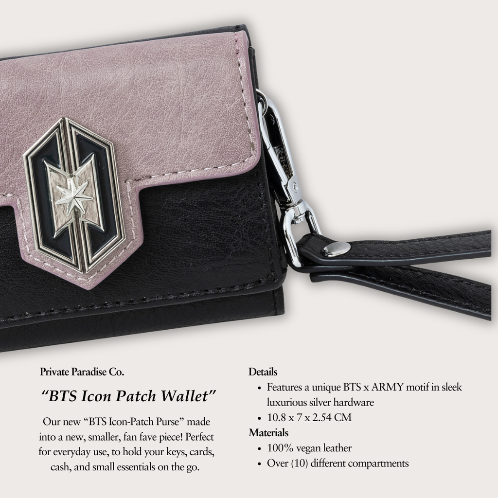 BTS Icon-Patch Wallet – Private Paradise Co.