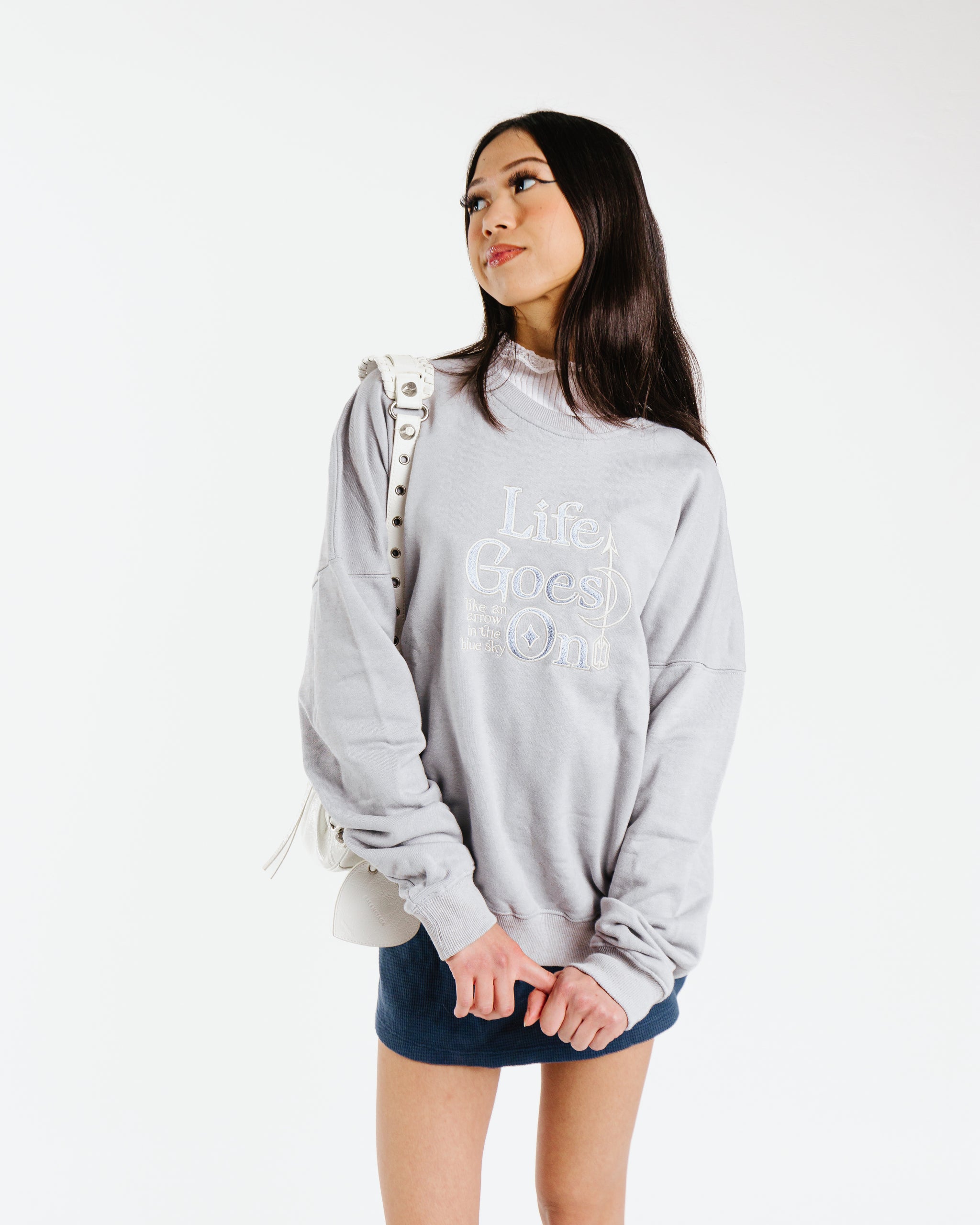 Life Goes On Crewneck Sweater – Private Paradise Co